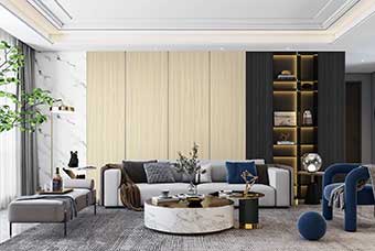 岳阳轻奢风格-客厅