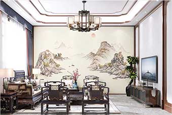 岳阳森佰汇航空纤维墙咔（巴山蜀水）