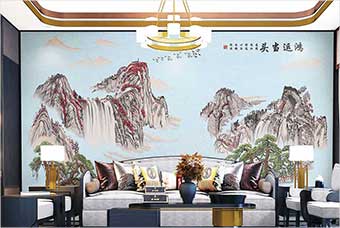 岳阳森佰汇航空纤维墙咔（鸿运当头）